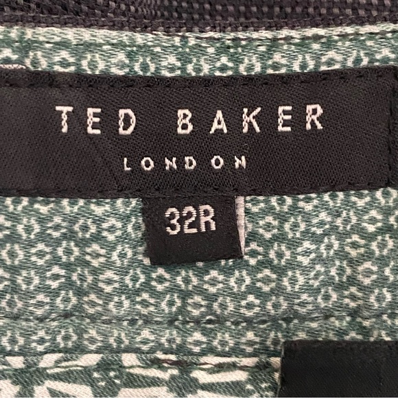 Ted Baker Londen Mens Regular Fit Dress Pants 32R Blue Gray Business Career - Picture 8 of 9